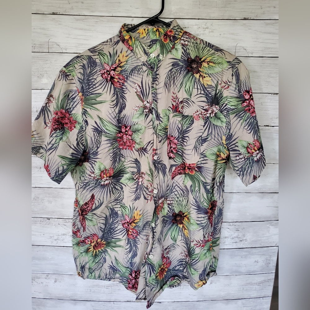 Vintage H&M Hawaiian button down shirt